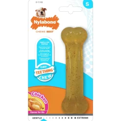 Nylabone Puppy Bone Flexible Bruin - Hondenspeelgoed