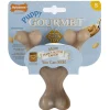 Nylabone Puppy Gourmet Wishbone - Hondenspeelgoed - Pindakaas Small
