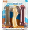 Nylabone Puppy Stages Pack - Hondenspeelgoed - Kip Bacon Rund Medium