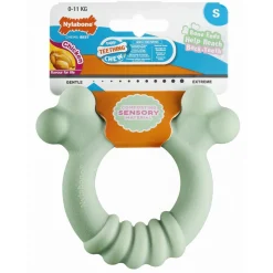 Nylabone Puppy Tactile Ring - Hondenspeelgoed - Kip Mintgroen Voor Pups Tot 11kg S
