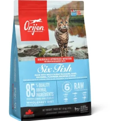 Orijen Whole Prey Six Fish Cat Sardines&Heek - Kattenvoer