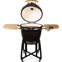 Patton Premium Kamado 21 Black - Grill - Barbecue - Ø 47 cm Zwart Zilver