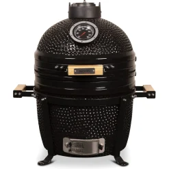 Patton Premium Kamado 15 Table Black - Grill - Barbecue - Ø 34 cm Zwart