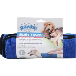 Pawise Bad Handdoek - Hondenverzorging - 70x100 cm Blauw