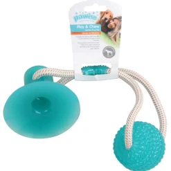 Pawise Speeltje Bal Met Zuignap - Hondenspeelgoed - 40 cm Multi-Color