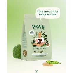 Pawr Plantaardig Green Glory - Hondenvoer - Broccoli Erwt Courgette 750 g Glutenvrij - Sojavrij