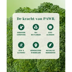 Pawr Plantaardig Green Glory - Hondenvoer - Broccoli Erwt Courgette 750 g Glutenvrij - Sojavrij