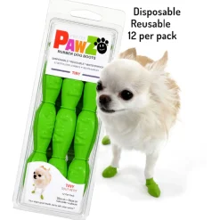 Pawz Rubber Dog Boots - Hondenschoen - Groen Tiny