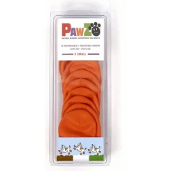 Pawz Rubber Dog Boots - Hondenschoen - Oranje Small