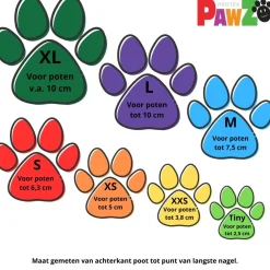 Pawz Rubber Dog Boots - Hondenschoen - Blauw Medium