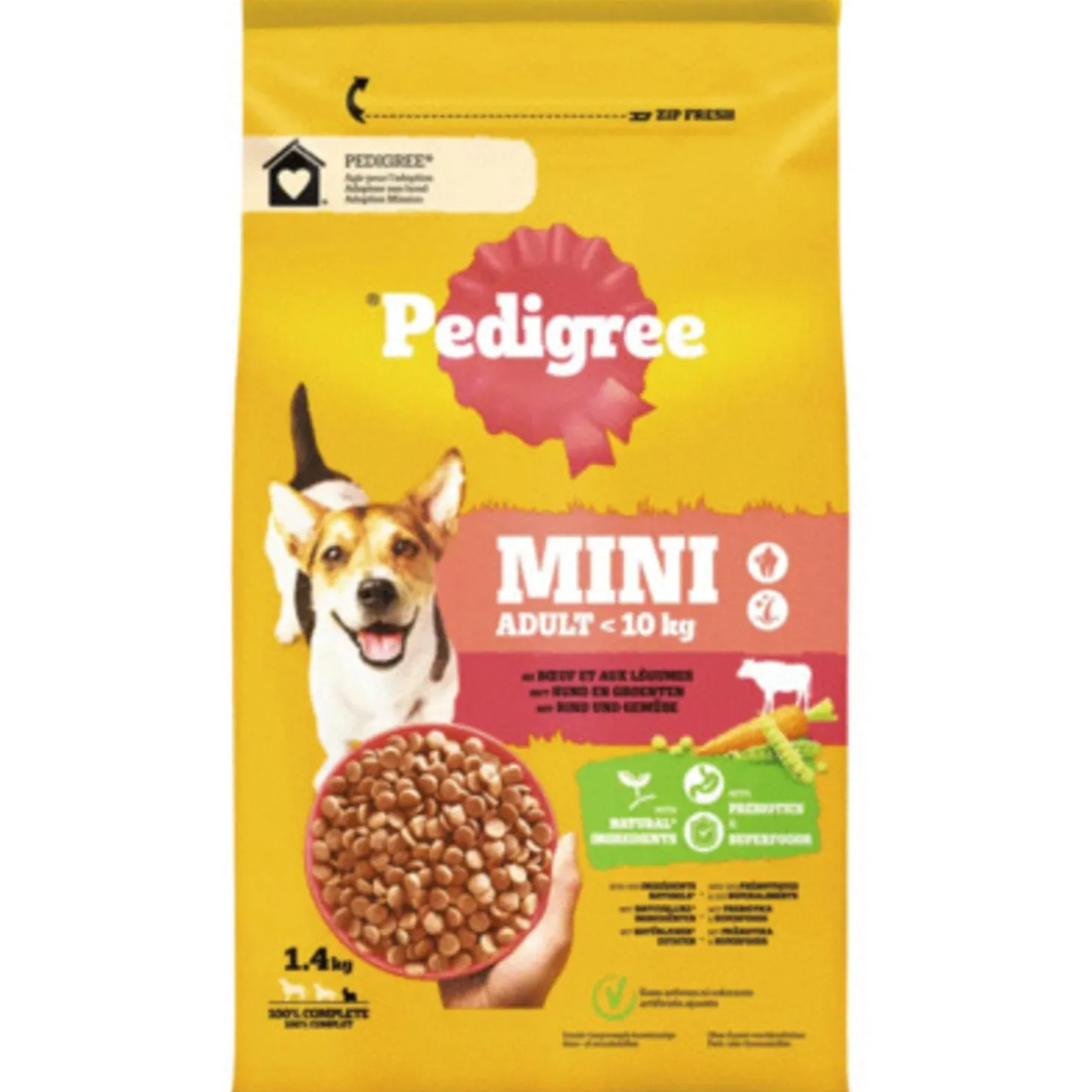 Pedigree Adult Mini Rund&Groente - Hondenvoer