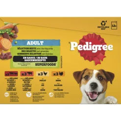 Pedigree Maaltijdzakjes Adult Selection Multipack - Hondenvoer - Gevogelte Vlees 12x100 g