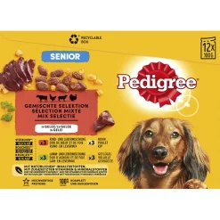Pedigree Maaltijdzakjes Senior In Gelei Multipack - Hondenvoer - 12x100 g