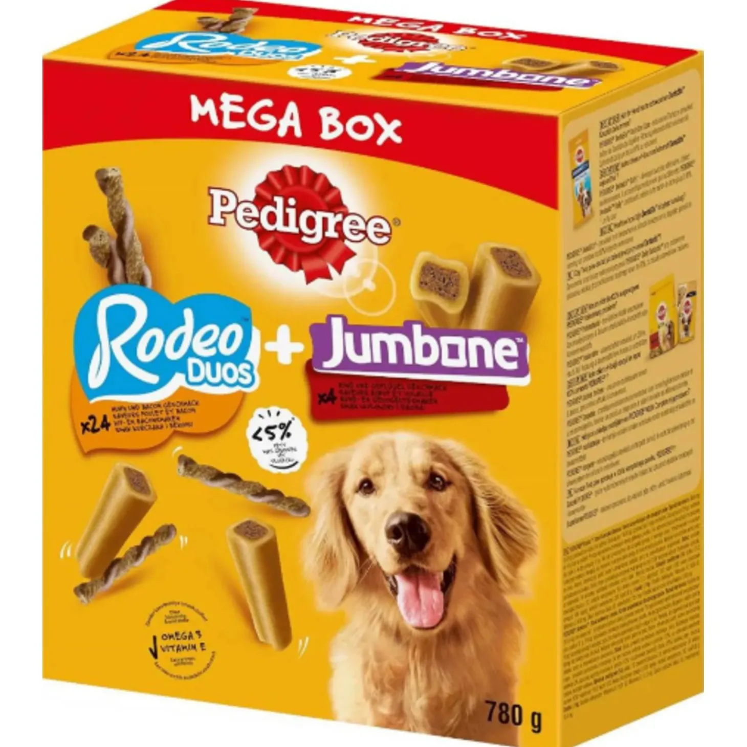 Pedigree Megabox Rodeo Duos + Jumbone - Hondensnacks - 780 g