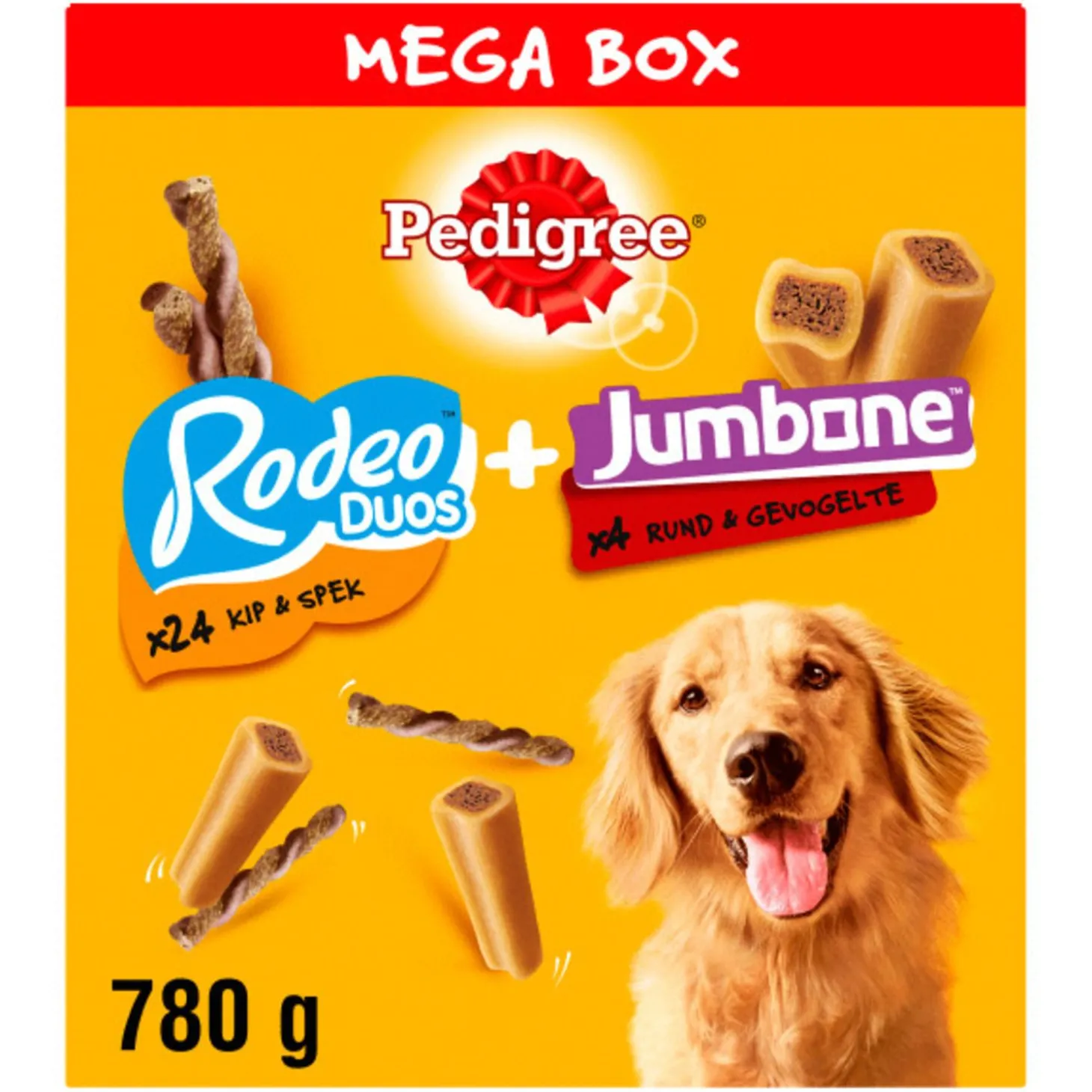 Pedigree Megabox Rodeo Duos + Jumbone - Hondensnacks - 780 g