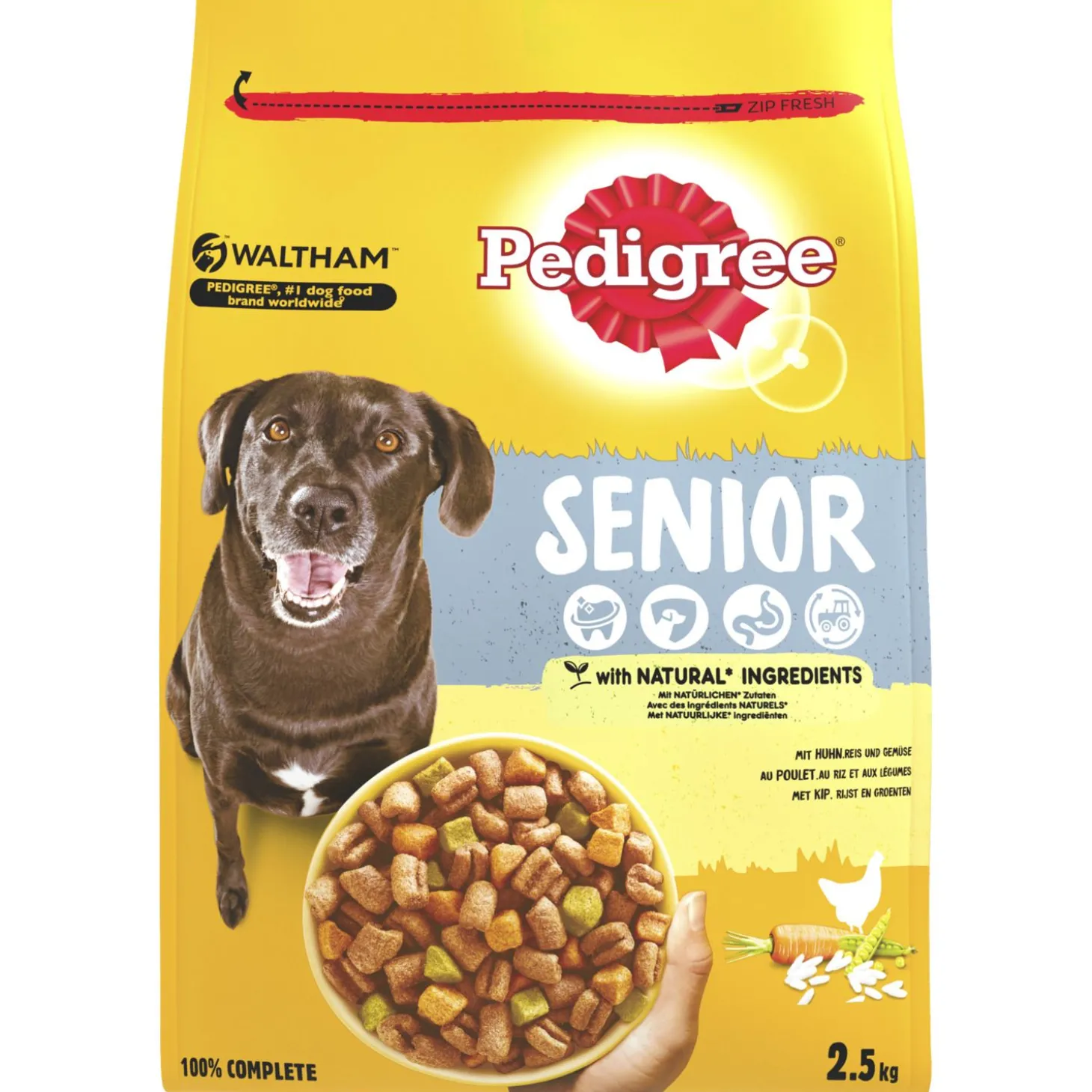 Pedigree Senior 8plus Complete - Hondenvoer - Kip Rijst 2.5 kg