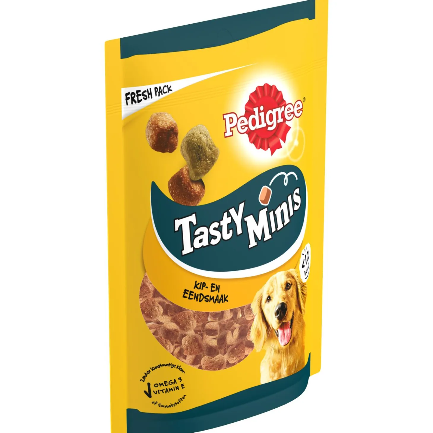 Pedigree Tasty Minis & Bites - Hondensnacks - Kip Eend 130 g