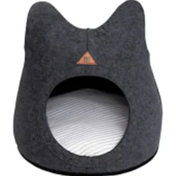 Pet & Co. Katten Cave Nala - Kattenbed - 45  Ø cm Antraciet