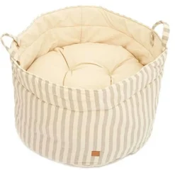 Pet & Co. Louis Striped Canvas Taupe - Hondenmand