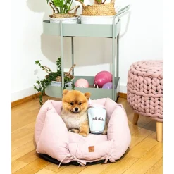 Pet & Co. Ronny Linnen Roze - Hondenmand