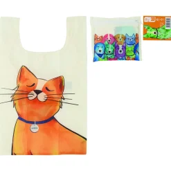 Petjoy Happycarry Opvouwbare Boodschappentas - Galya - Cadeau Overig - 11x14x0.75 cm Oranje