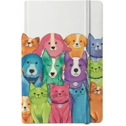 Petjoy Notitieboek - Cadeau Overig - 15x21x1.8 cm Multi-Color