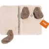 Petjoy Puffy-Fluff Notitieboek - Cadeau Overig - 13.7x18x2.5 cm Beige