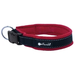 Petlando Hondenhalsband Outdoor Rood&Zwart - Klikhalsband