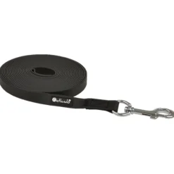 Petlando Tracking Sleeplijn Zwart - Hondenriem