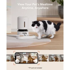Petlibro Granary Automatische Voerbak Met Camera Dubbel - Voerbak - 5 l Wit
