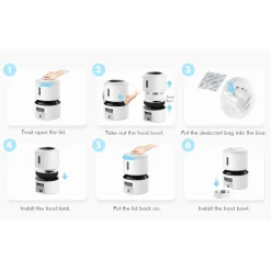 Petlibro Granary Automatische Voerbak - Kattenvoerbak - 3 l Wit