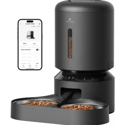 Petlibro Granary Automatische Wifi Voerbak Dubbel - Voerbak - 5 l Zwart