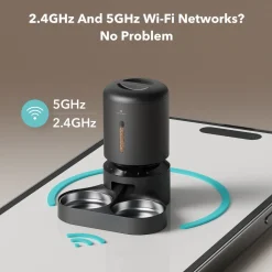 Petlibro Granary Automatische Wifi Voerbak Dubbel - Voerbak - 5 l Zwart