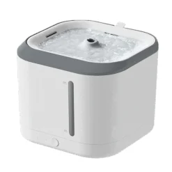 Petlux Drinkfontein Met App - Kattendrinkbak - 20x20x17 cm Wit Grijs M