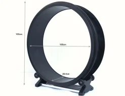 Petlux Looprad / Loopwiel Voor Kat - Kattenspeelgoed - 100x28x103 cm Zwart L