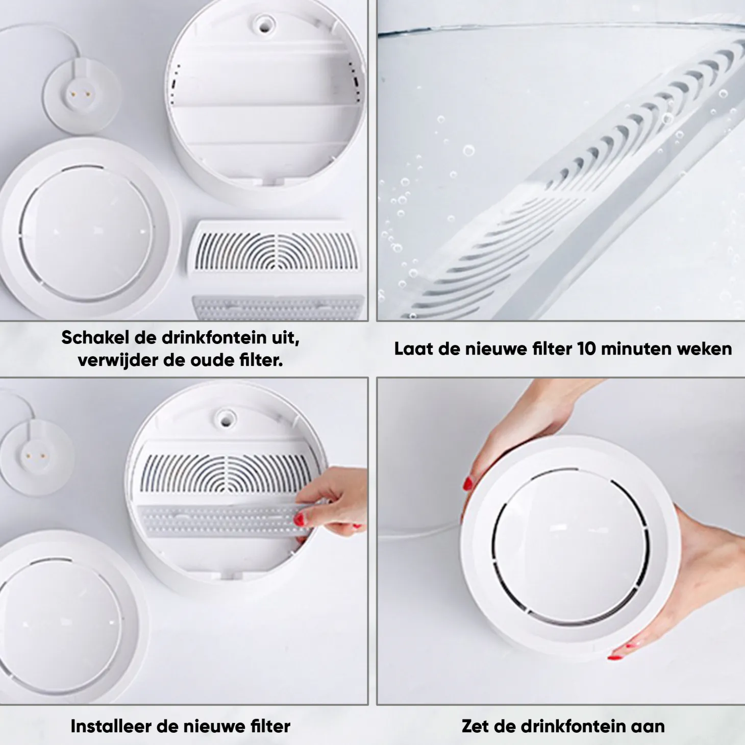 Petree Filter Voor Fontein - Kattendrinkbak - Wit 1 stuk