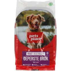 Pets Place Adult Geperste Brokken Gevogelte&Vlees - Hondenvoer