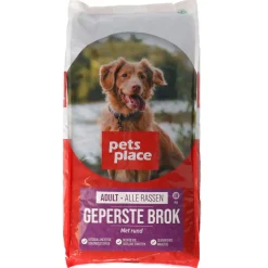 Pets Place Adult Geperste Brokken Gevogelte&Vlees - Hondenvoer