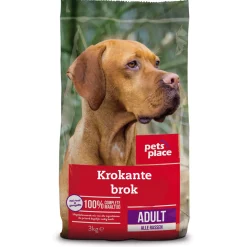 Pets Place Adult Krokante Brokken Gevogelte&Vlees - Hondenvoer