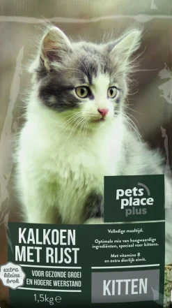 Pets Place Kitten - Kattenvoer - Kalkoen Rijst 400 g