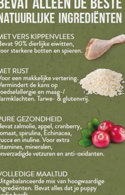 Pets Place Naturals Puppy  Small Breed Kip - Hondenvoer