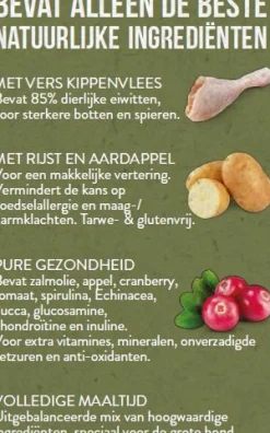 Pets Place Naturals Senior Large Breed Kip - Hondenvoer