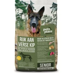 Pets Place Naturals Senior Large Breed Kip - Hondenvoer