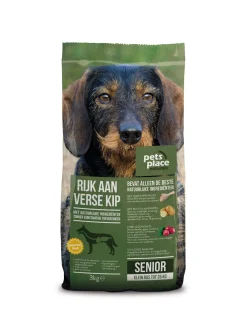 Pets Place Naturals Senior Small Breed - Hondenvoer - Kip 3 kg