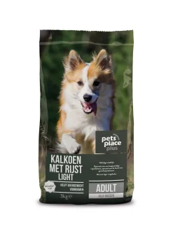 Pets Place Plus Hond Adult Light Kalkoen&Rijst - Hondenvoer