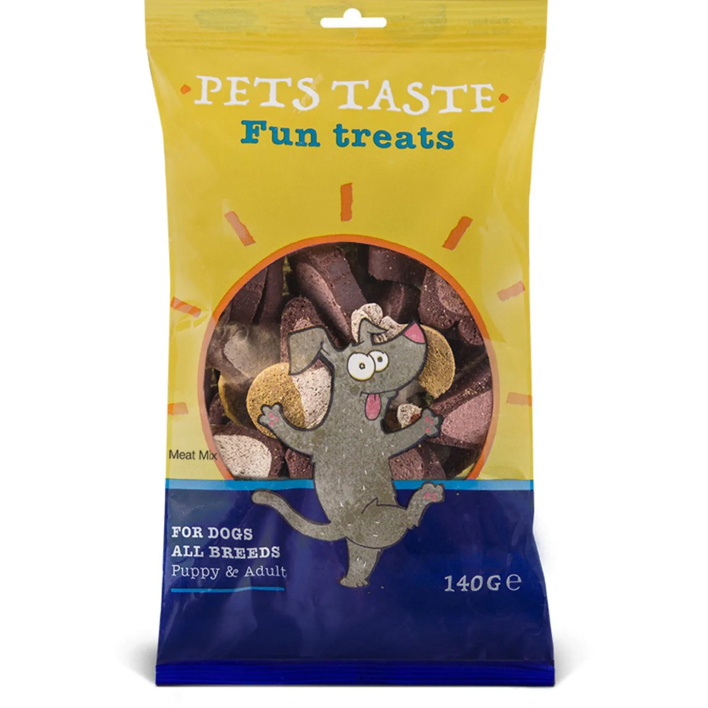 Pets Taste Meat Mix - Hondensnacks - Kip Rund Lam 140 g