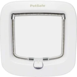 Petsafe Kattenluik Met 4-Weg Handmatig Veiligheidssysteem - Kattenluik - 21.9x4.8x21.9 cm Wit