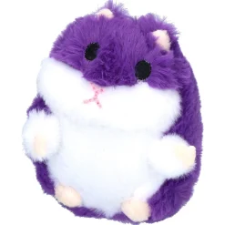 Petsport Usa Tiny Tots Fat Hamster - Hondenspeelgoed - 10 cm Paars Wit