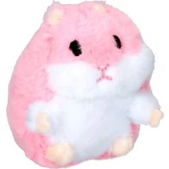 Petsport Usa Tiny Tots Fat Hamster - Hondenspeelgoed - 10 cm Roze Wit
