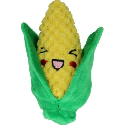 Petsport Usa Tiny Tots Foodies Corn - Hondenspeelgoed - 10 cm Geel Groen